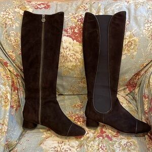 NWT Leon Max Brown Suede & Leather Boots